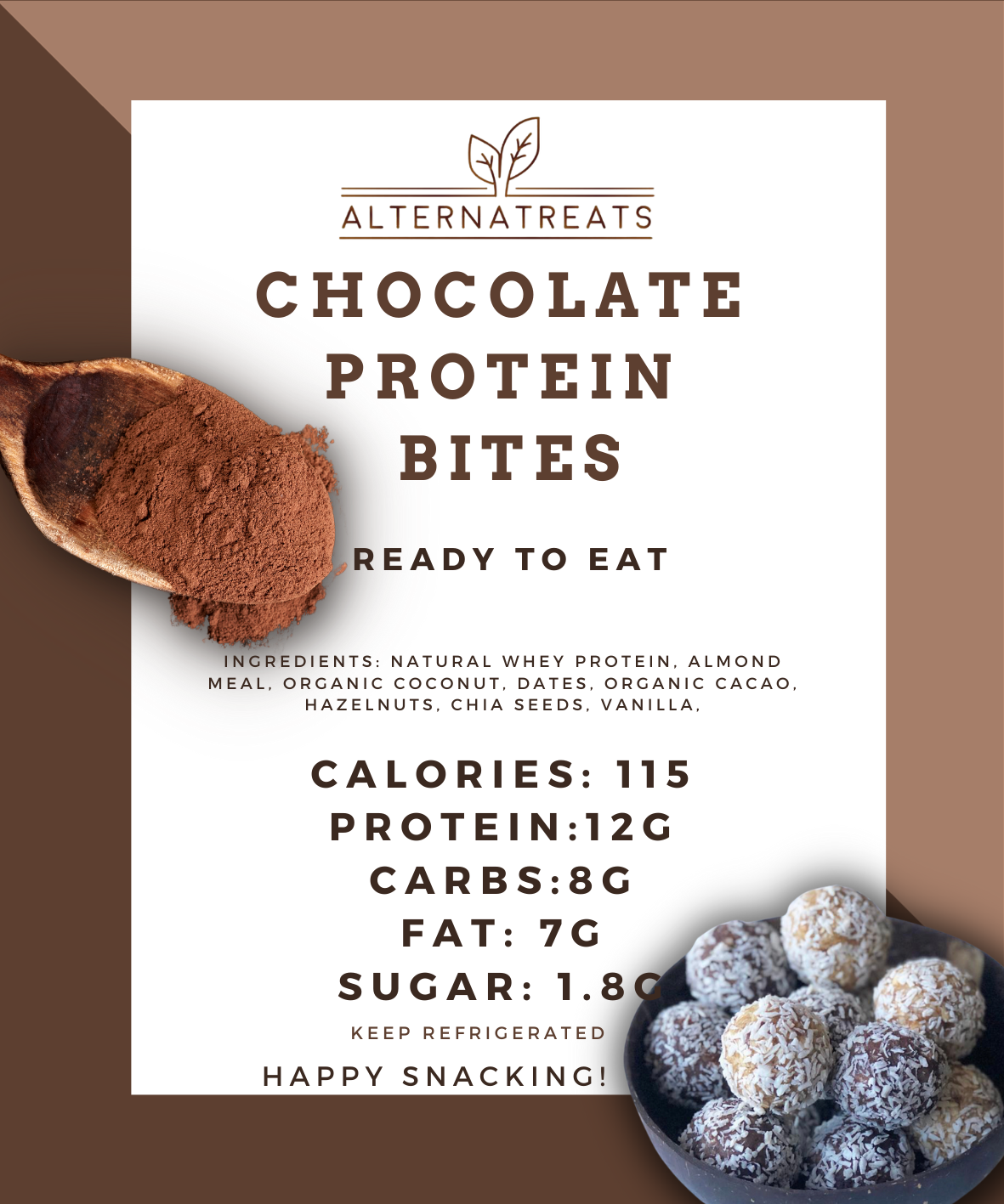 Chocolate Protein Bites