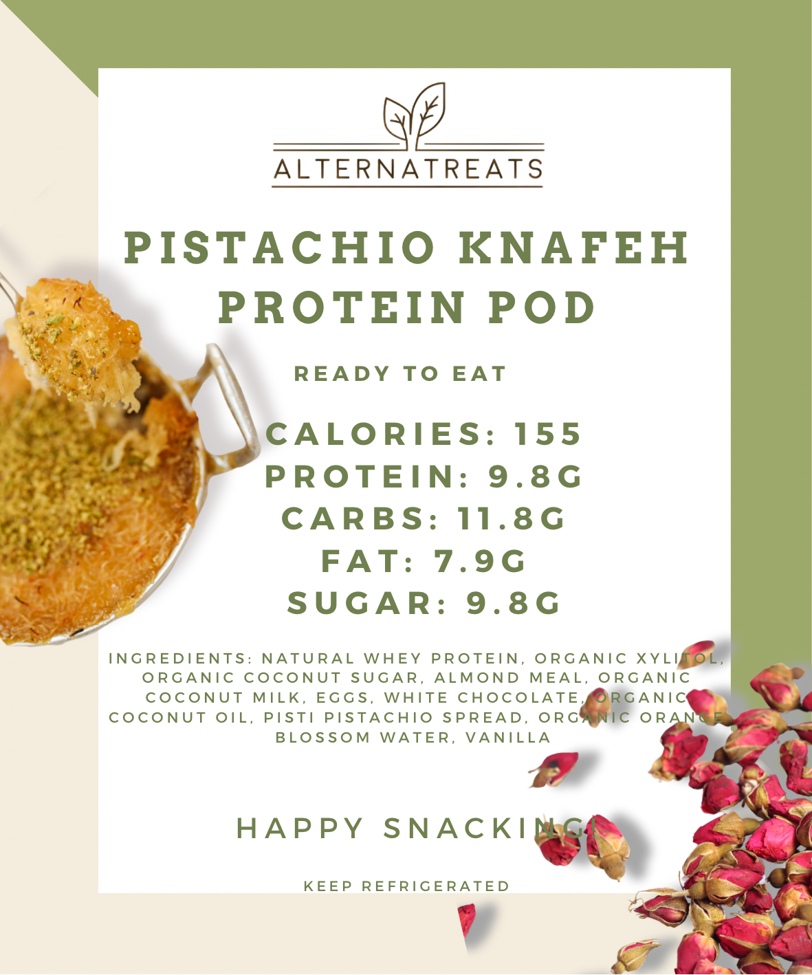 Pistachio Knafeh Protein Pods