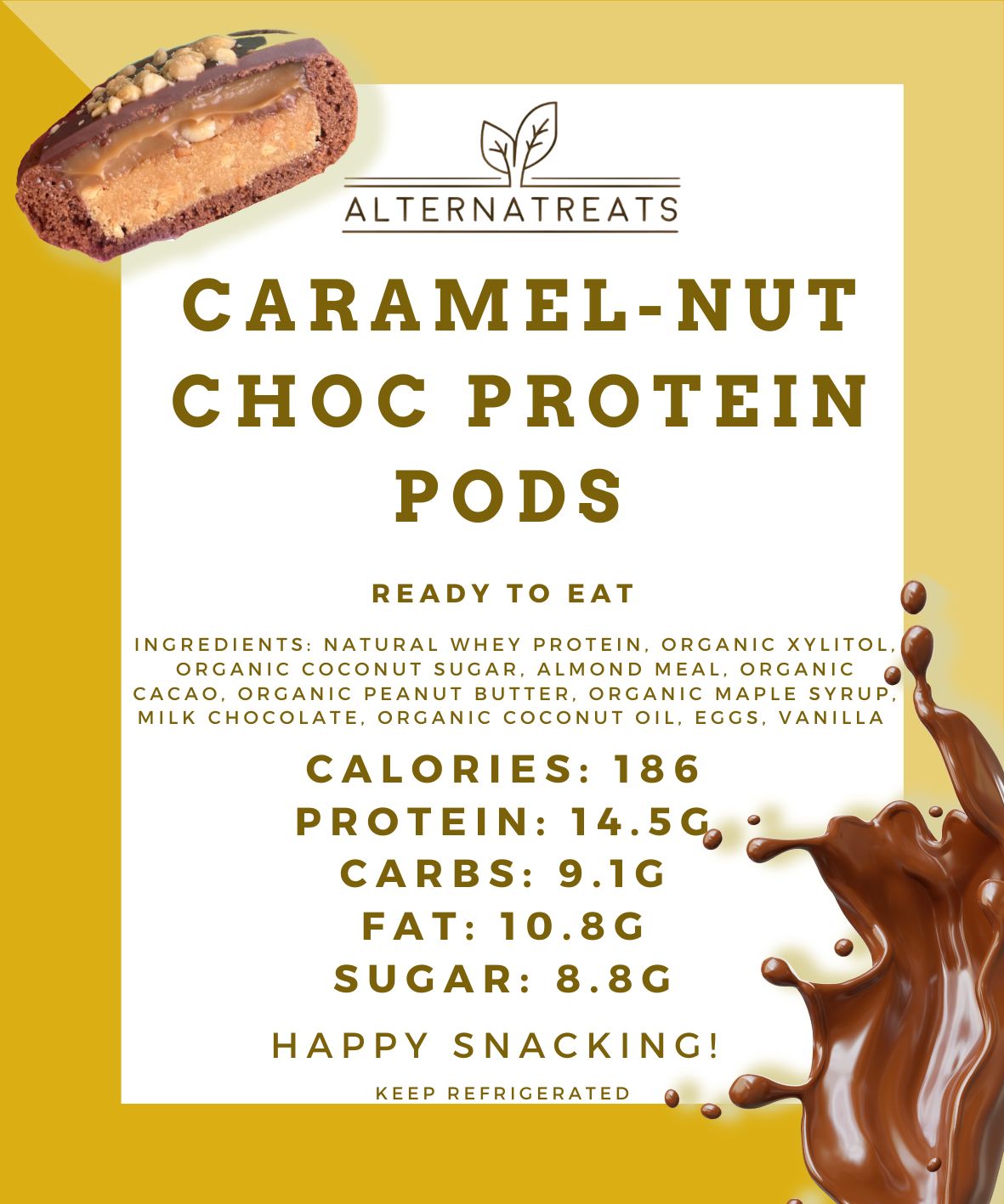 Caramel-Nut Choc Protein Pods