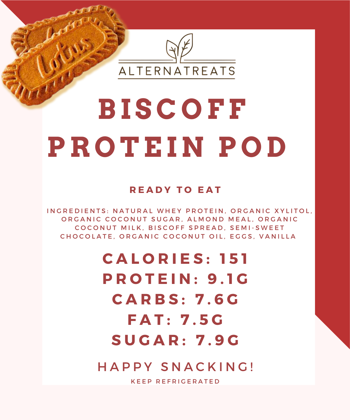 Biscoff Protein Pods